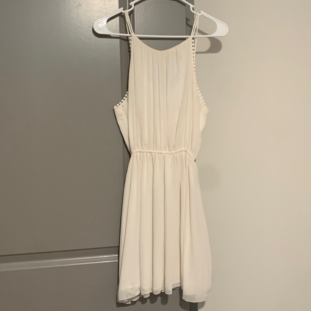 White mini dress